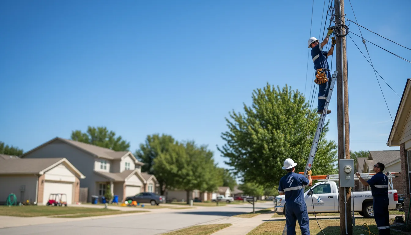 Residential electrician providing installation services in Norphlet, AR